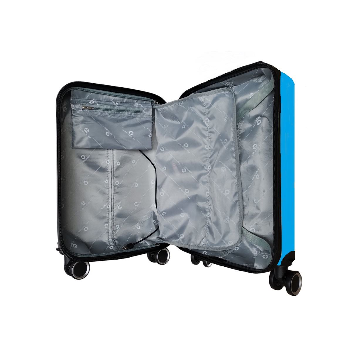 Maleta de Viaje con Ruedas Azul Smart 18" Landsender