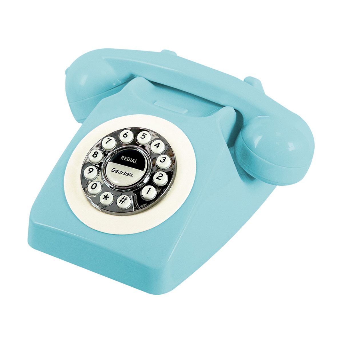 Accessoires con cable teléfono fijo teléfono antiguo con el botón