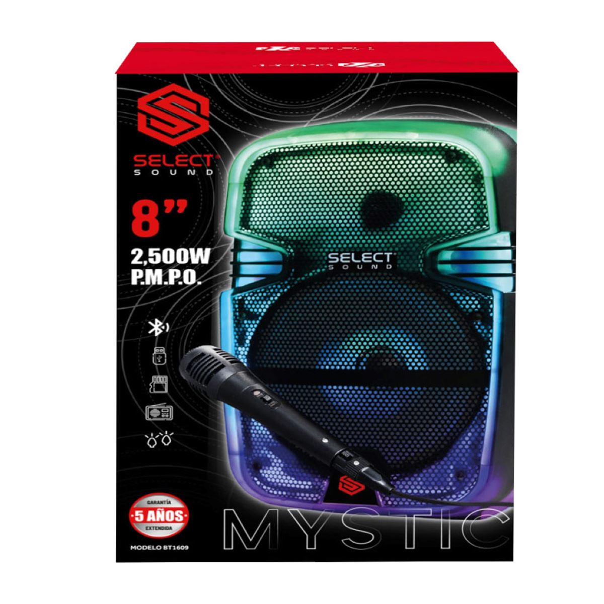 Bocina Select Sound Mystic Multicolor