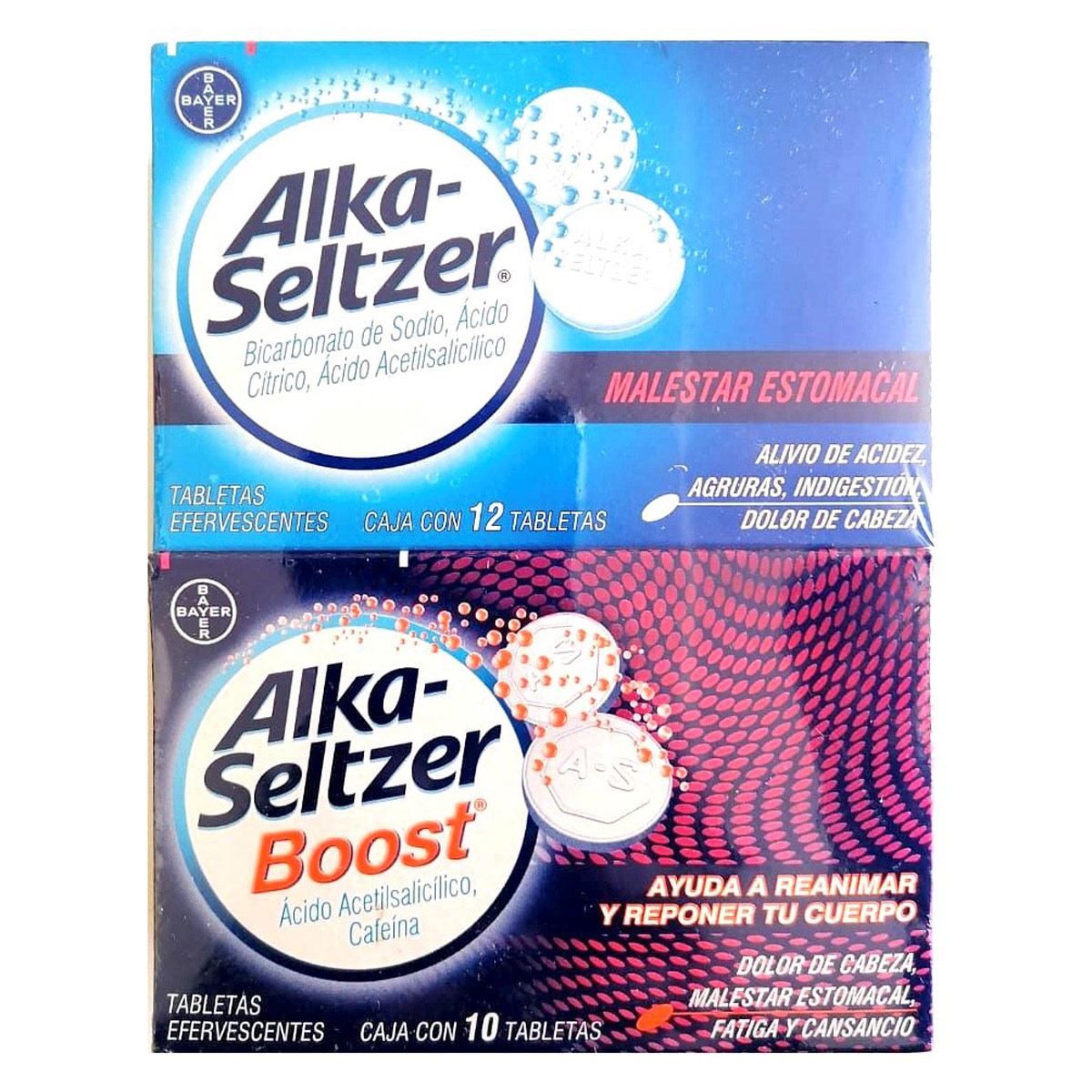 Alka-seltzer 12 Tabletas + Boost