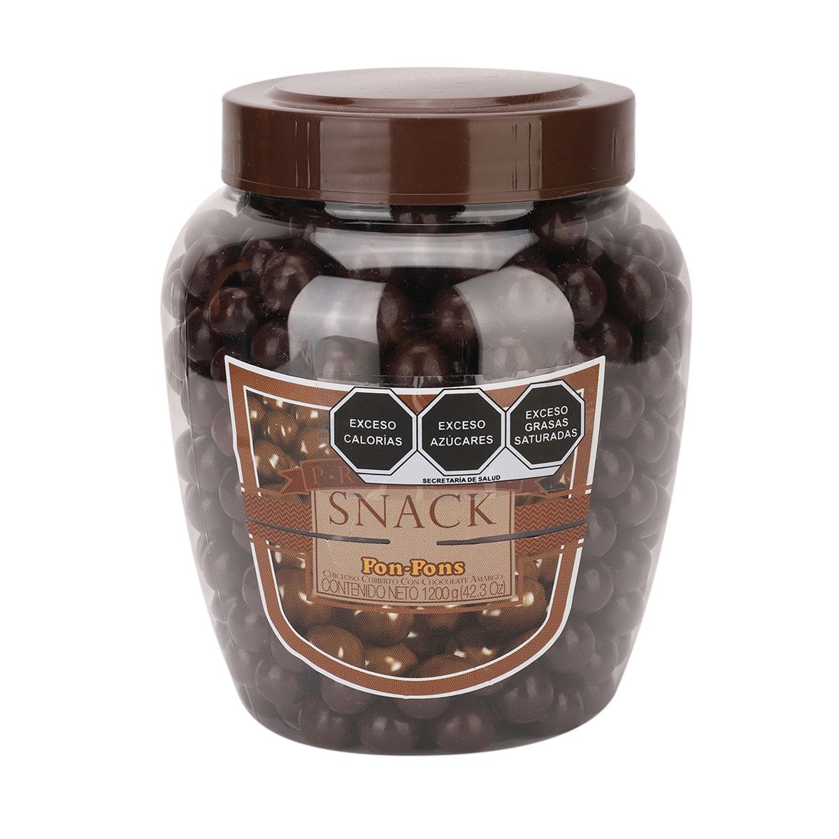 Vitrolero Con Chicloso Cubierto De Chocolate Amargo Pon -Pons 1200G