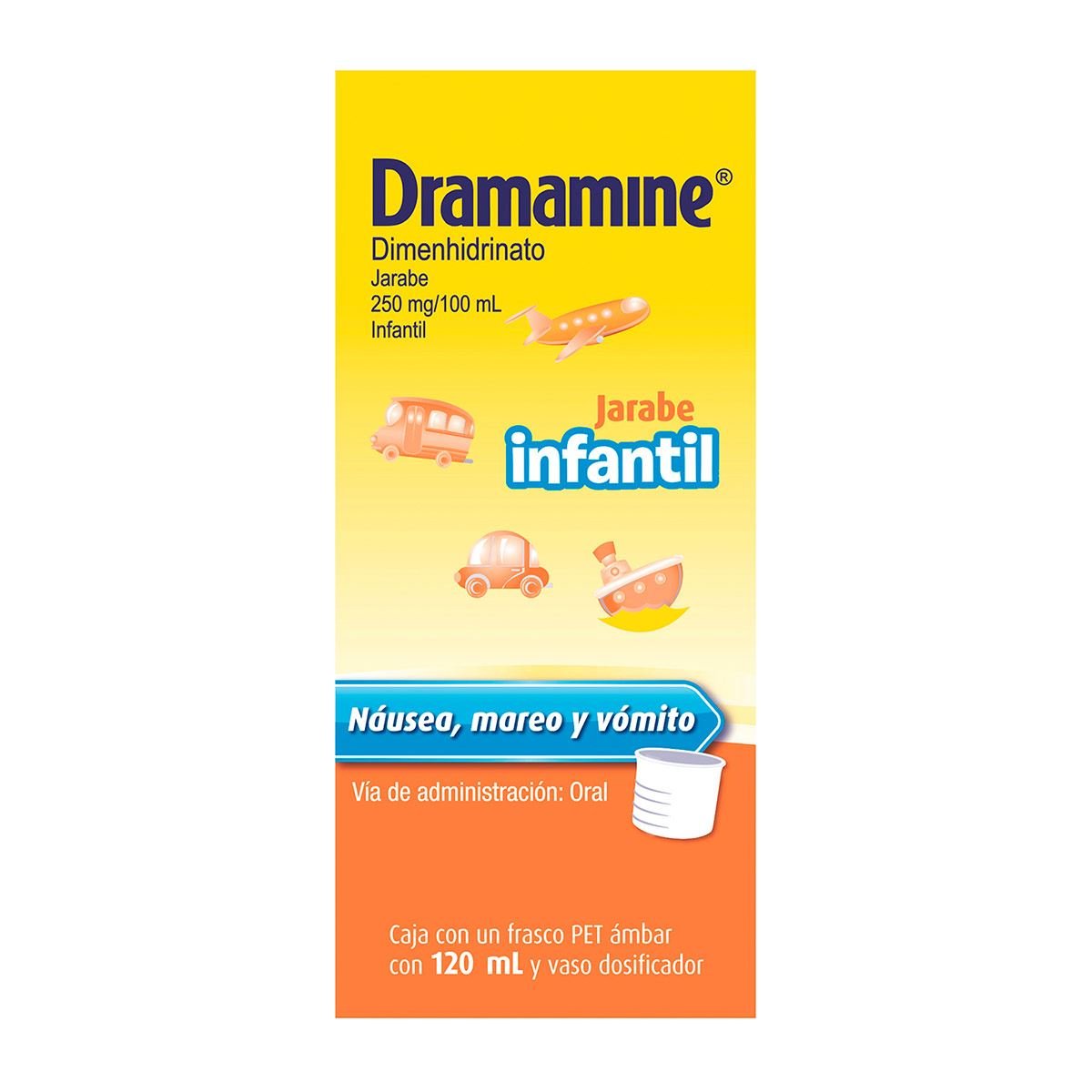 Antimareo DRAMAMINE Jarabe Infantil 120 ml