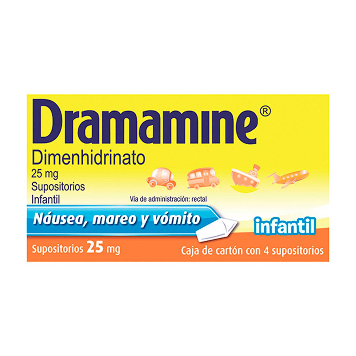 Dramamine inf 25 mg sups 4