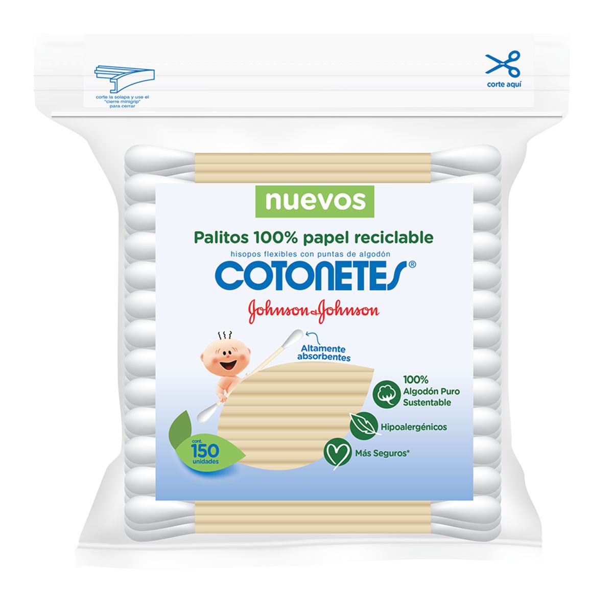 Cotonetes 30 x 150´s SMURF