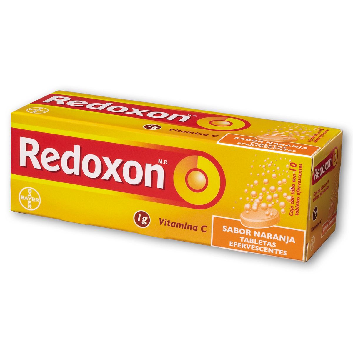 Redoxon Vitamina C Suplemento Alimenticio Vitamina C Comprimidos  Efervescentes Sabor Naranja Fortalece El Sistema Inmune (caja de 10  comprimidos)