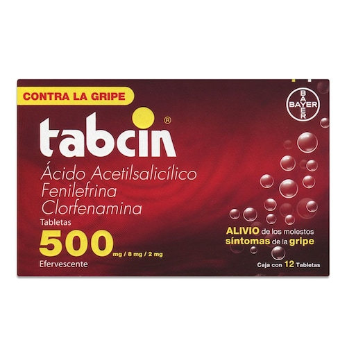 Tabcin Tabletas efervecentes 12 Tabletas