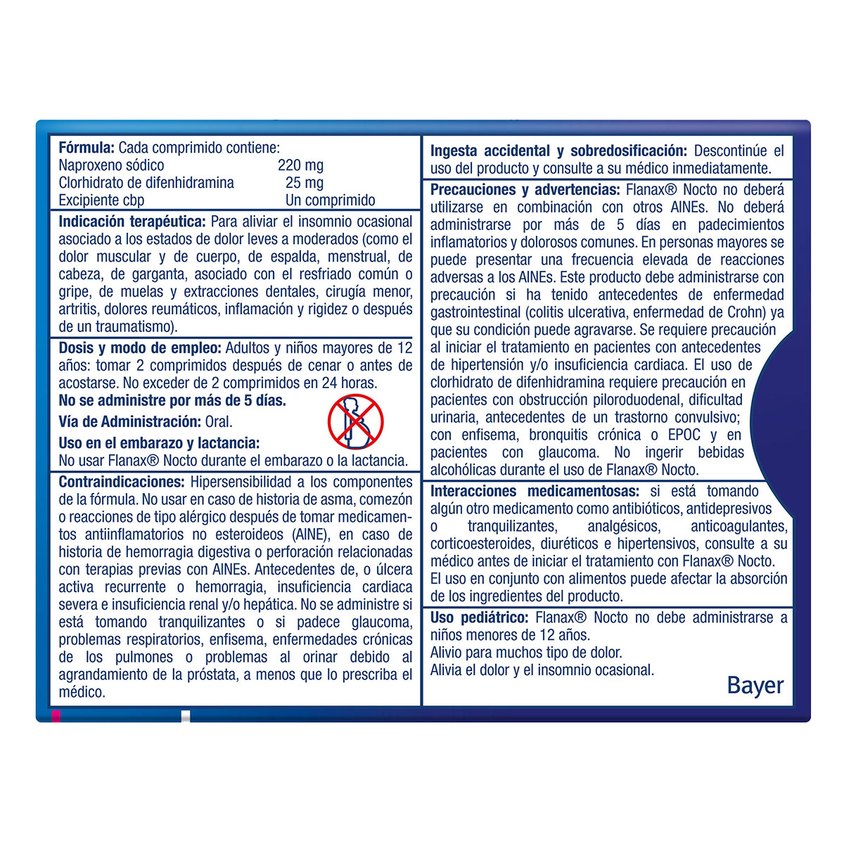 Flanax Nocto Tafi Bli 20 mx