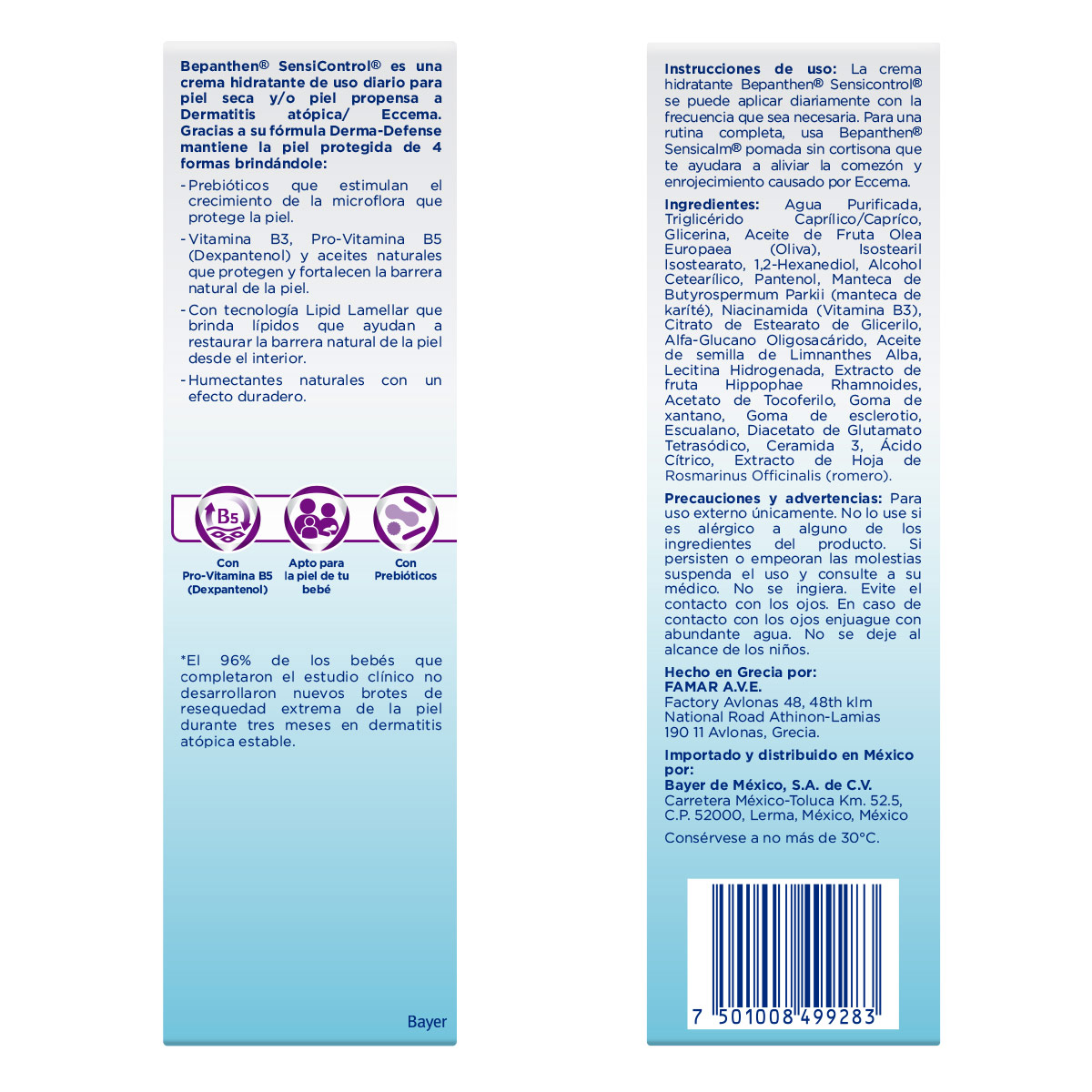 Bepanthen Sensicontrol CREA TUF 200ml MX