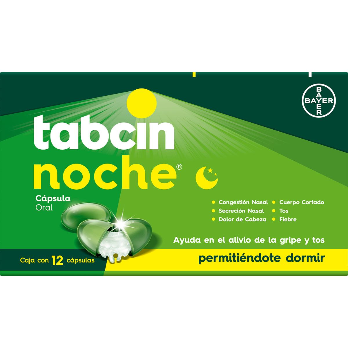 Tabcin Noche 12 cápsulas