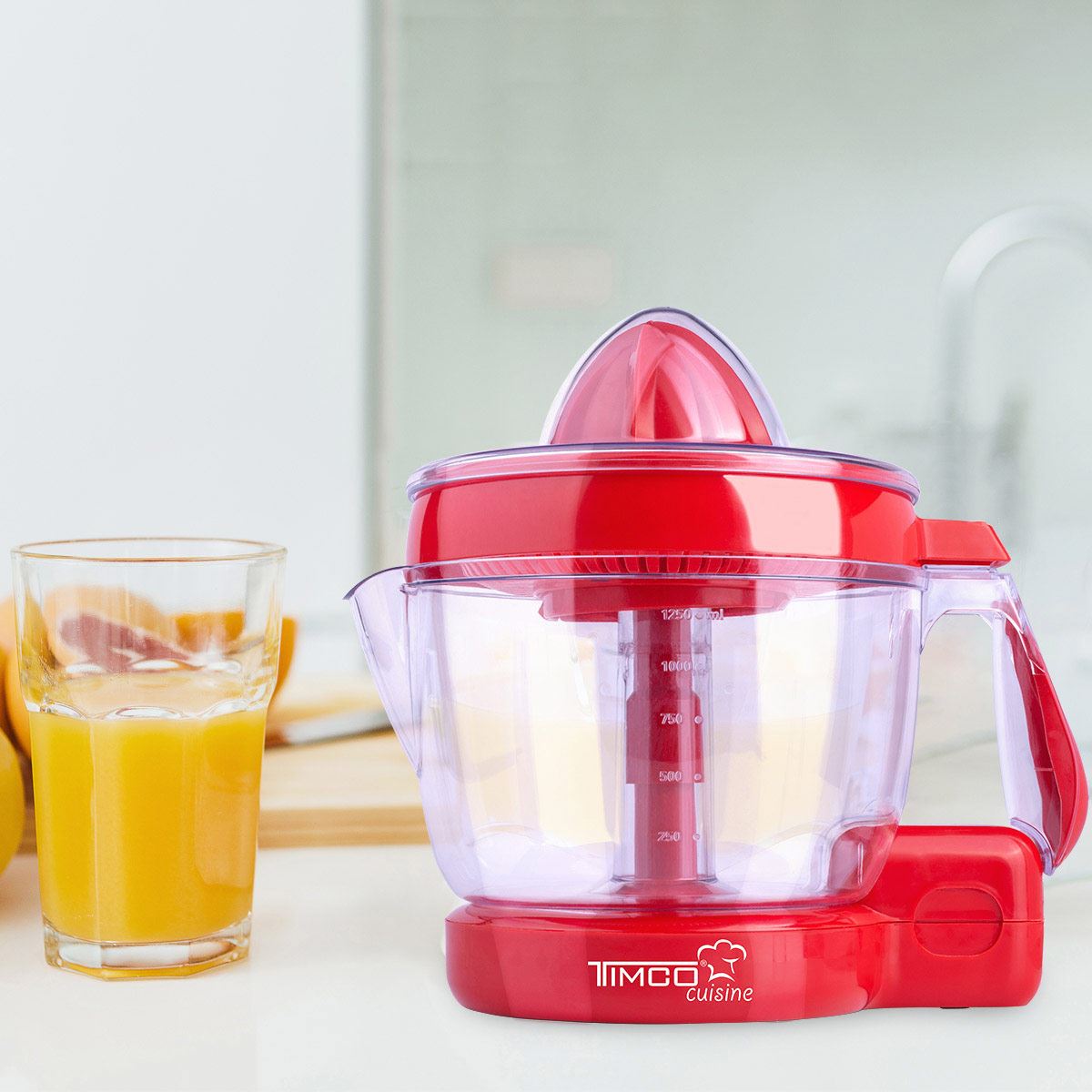 Exprimidor de Cítricos 1250 ml Rojo