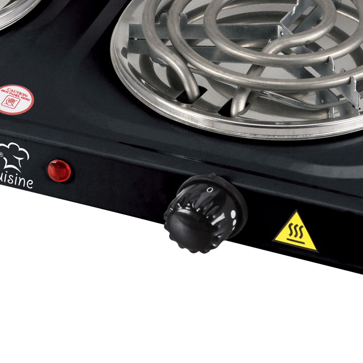 Parrilla eléctrica de 2 quemadores