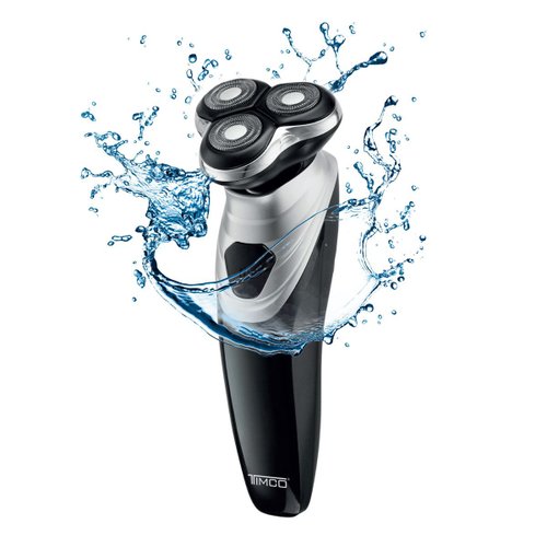 Rasuradora eléctrica recargable con limpiador facial, contra agua, BSK-11000 Timco