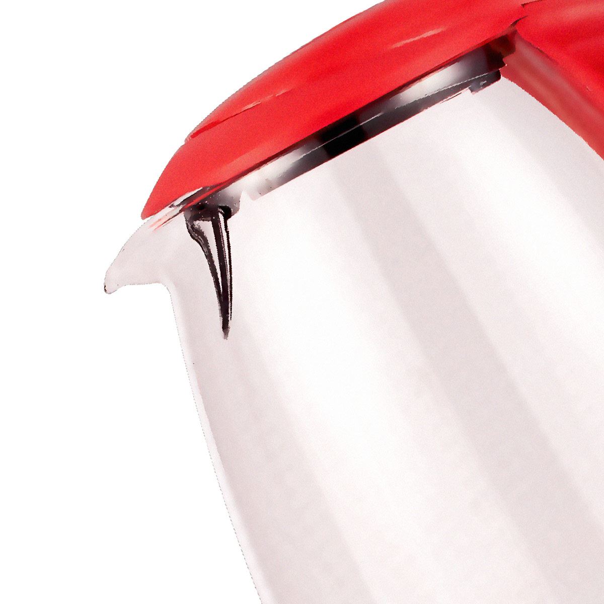 Jarra eléctrica para calentar agua vidrio Roja 1.70 L