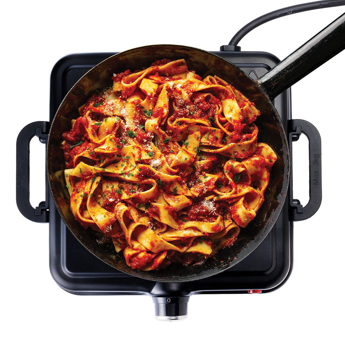 Parrilla Eléctrica de Un Quemador con Asas