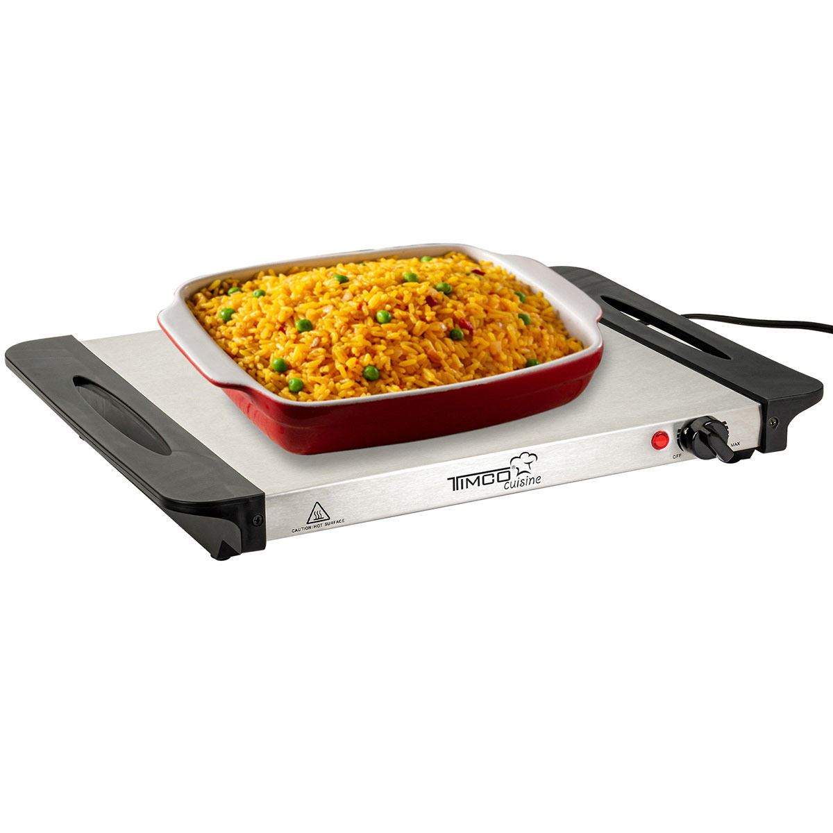 Bandeja Plana Calentamiento - Bufetera Eléctrica