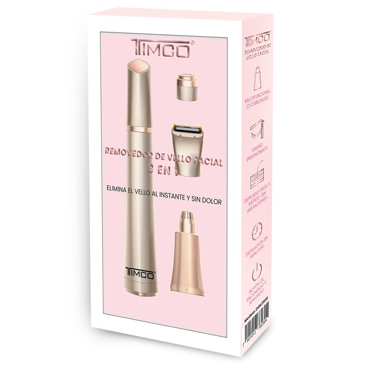 Depiladora Eléctrica Facial Timco para Mujer