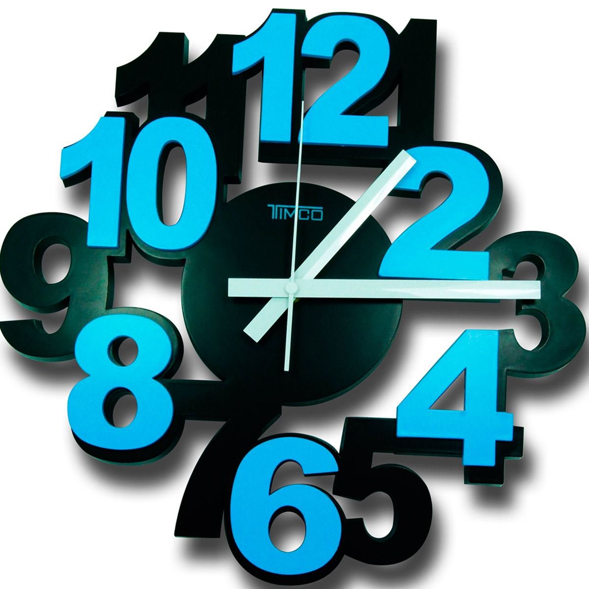 Reloj de Pared Timco&#44; numero 3D LOC-AZUL