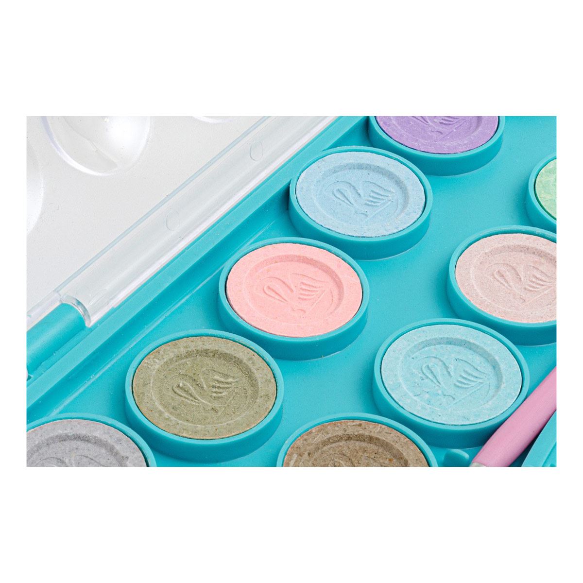 Acuarela junior con 12 pastillas de colores pastel