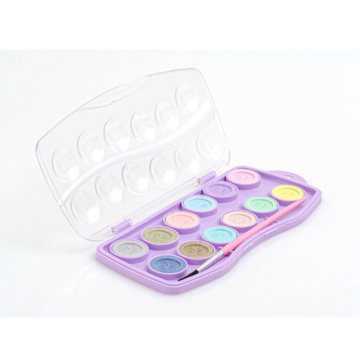 Acuarela junior con 12 pastillas de colores pastel