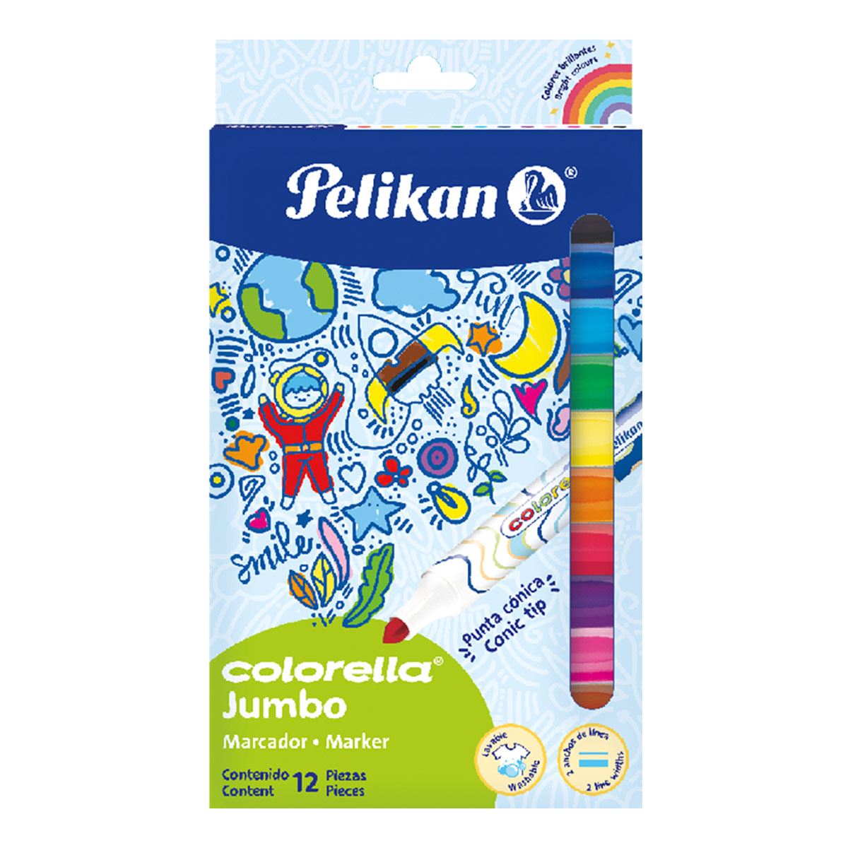 Marcador Pelikan Colorella Estuche X 12 Colores