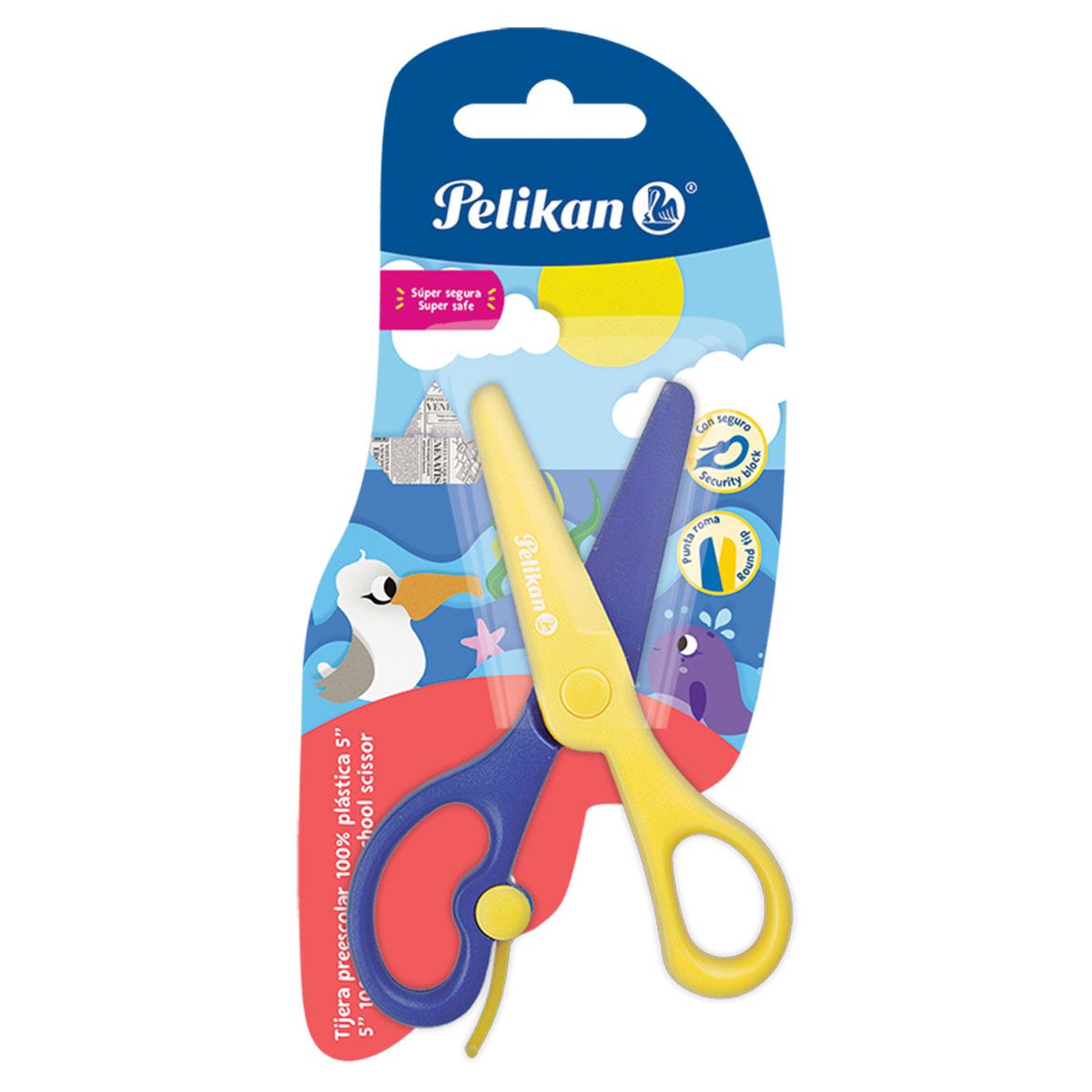 Tijera plástica de preescolar Pelikan