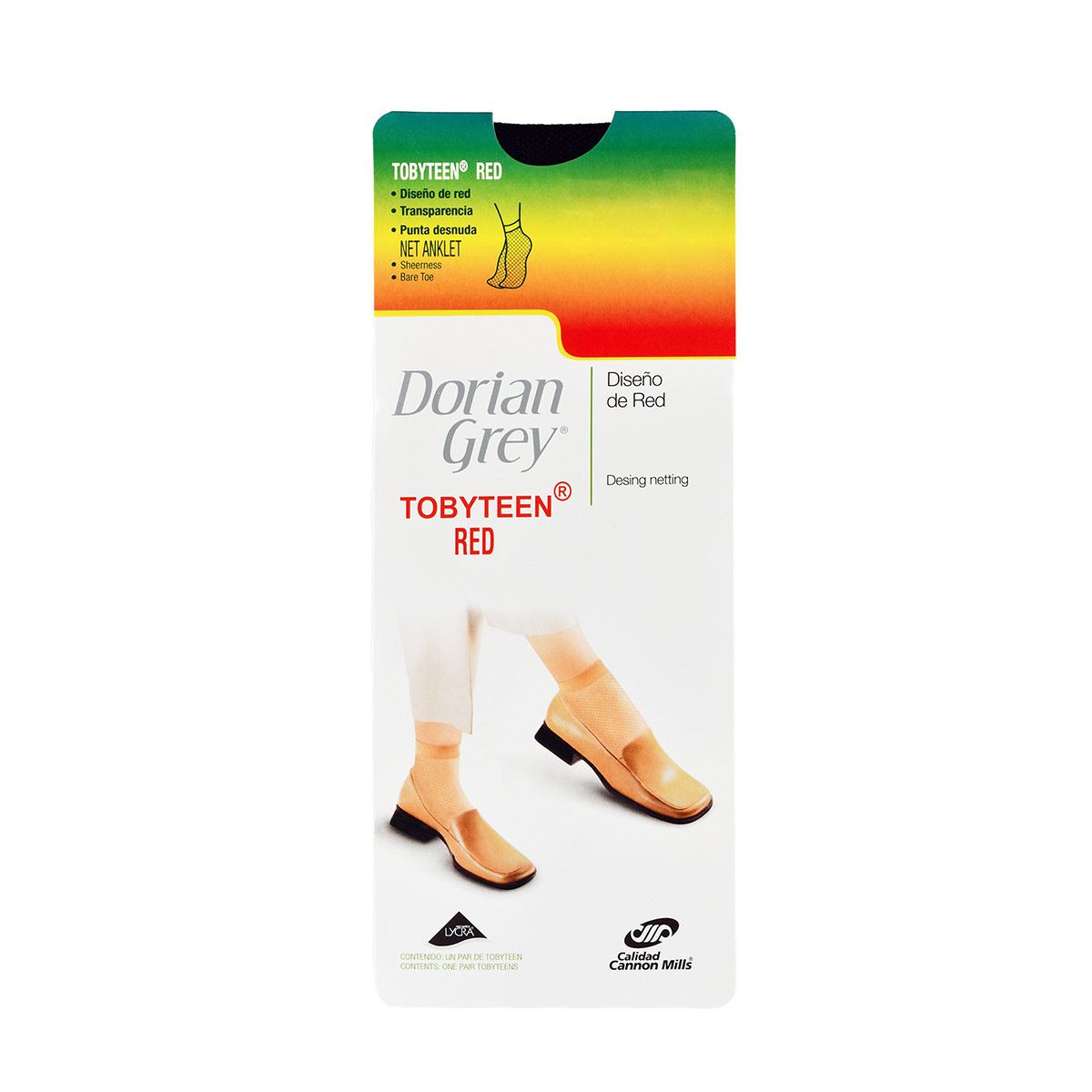 Tobyteen Dorian Grey red transparente 268 unitalla negro dama
