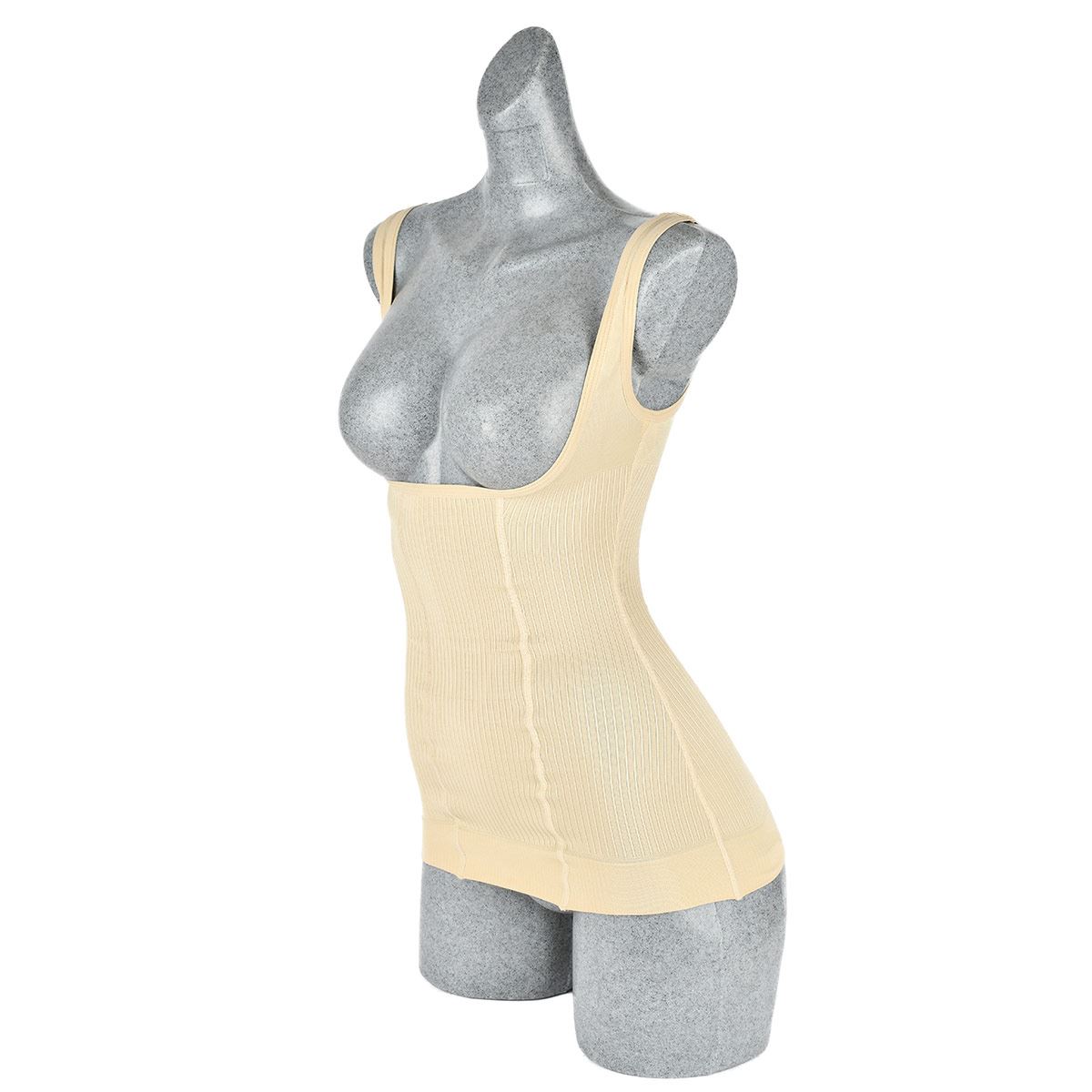 Camiseta senos libres Body Siluette seamless alto control invisible 107-4232 grande nude dama
