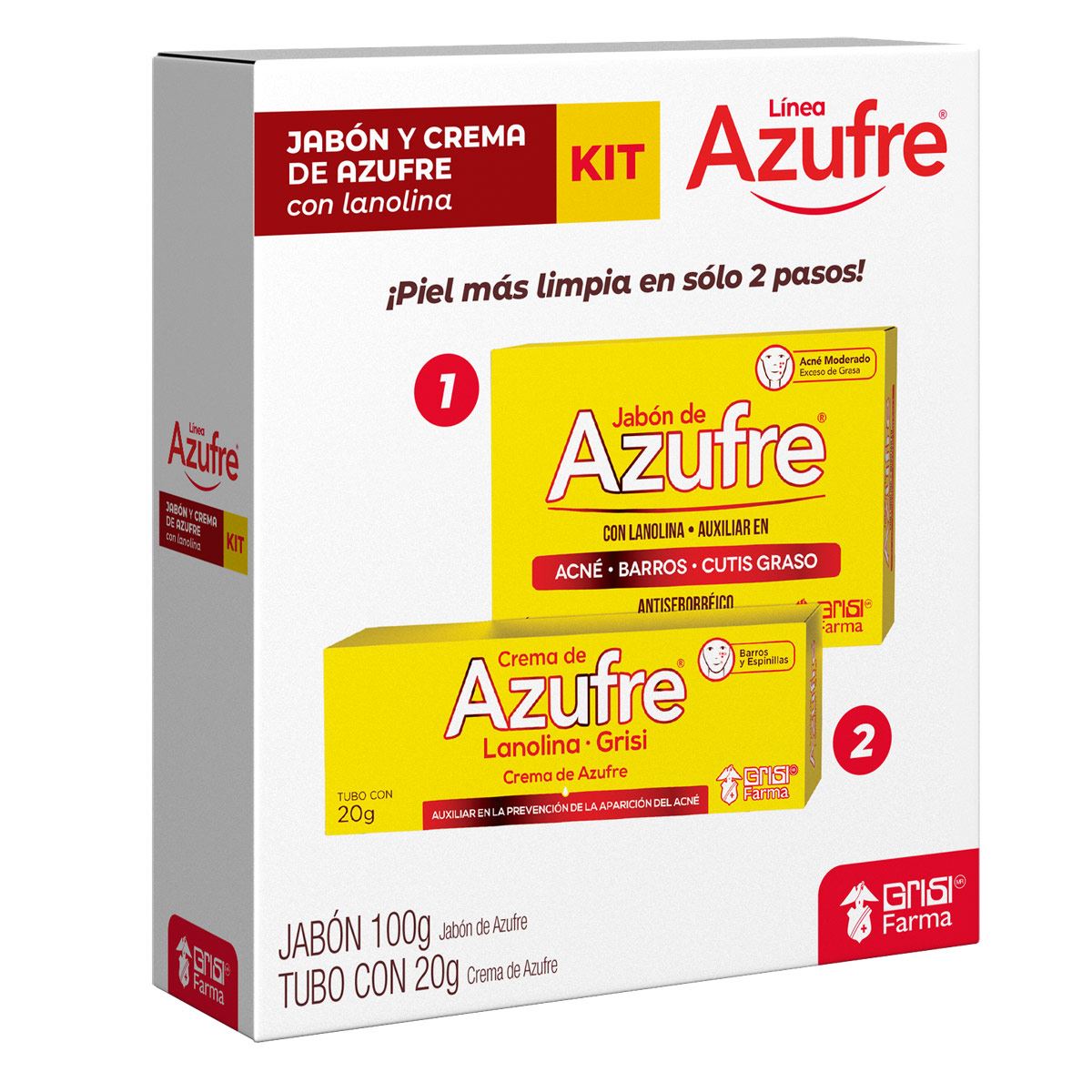 Jabón azufre 100 + crema azufre 20 g