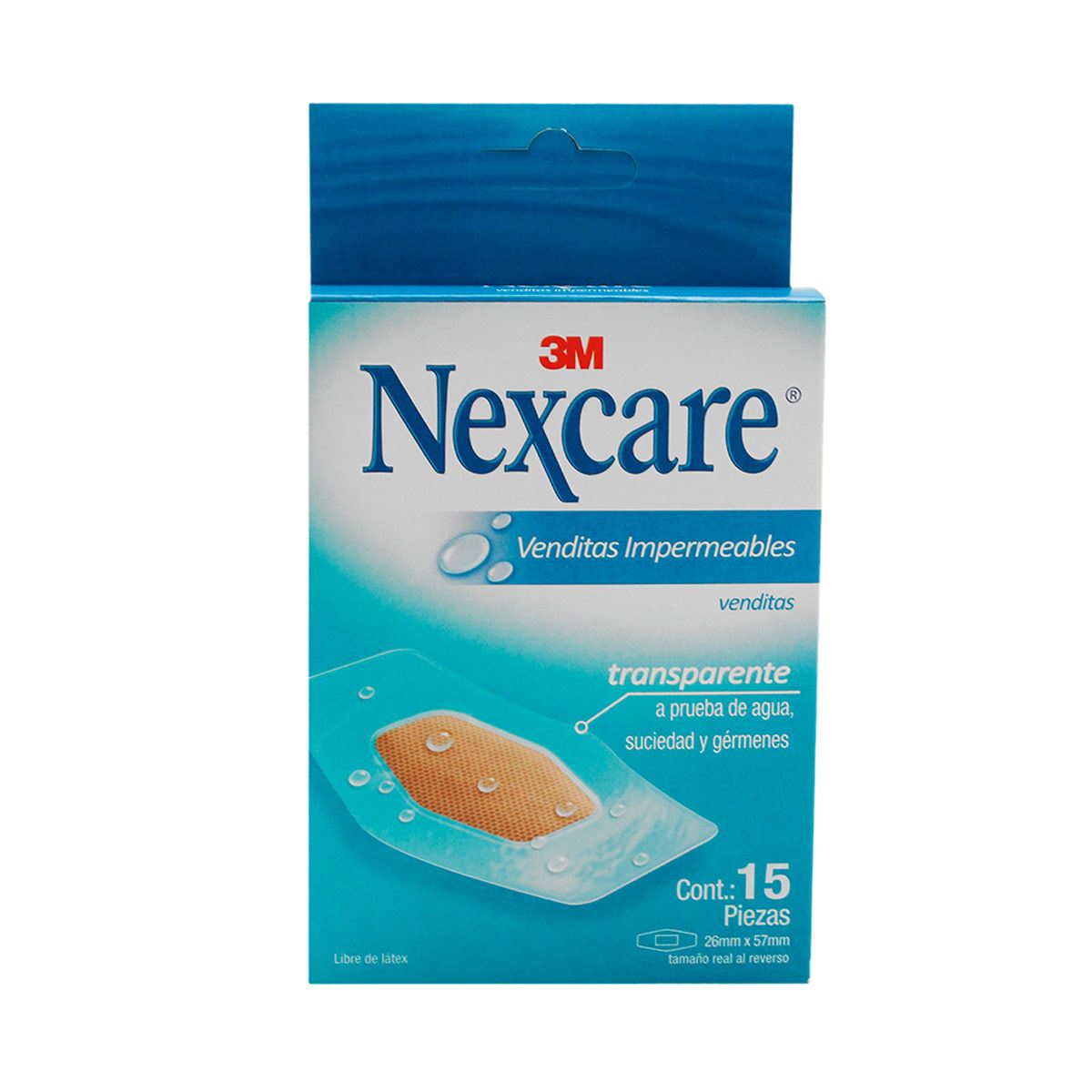 Venditas Nexcare Impermeables con 15 pz
