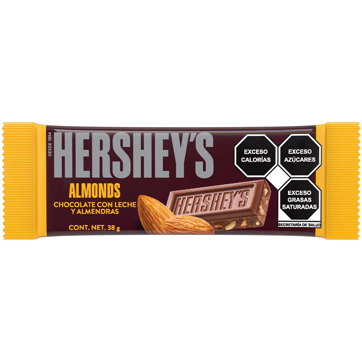 CHOCOLATE HERSHEY ALMENDRA 38 Gramos