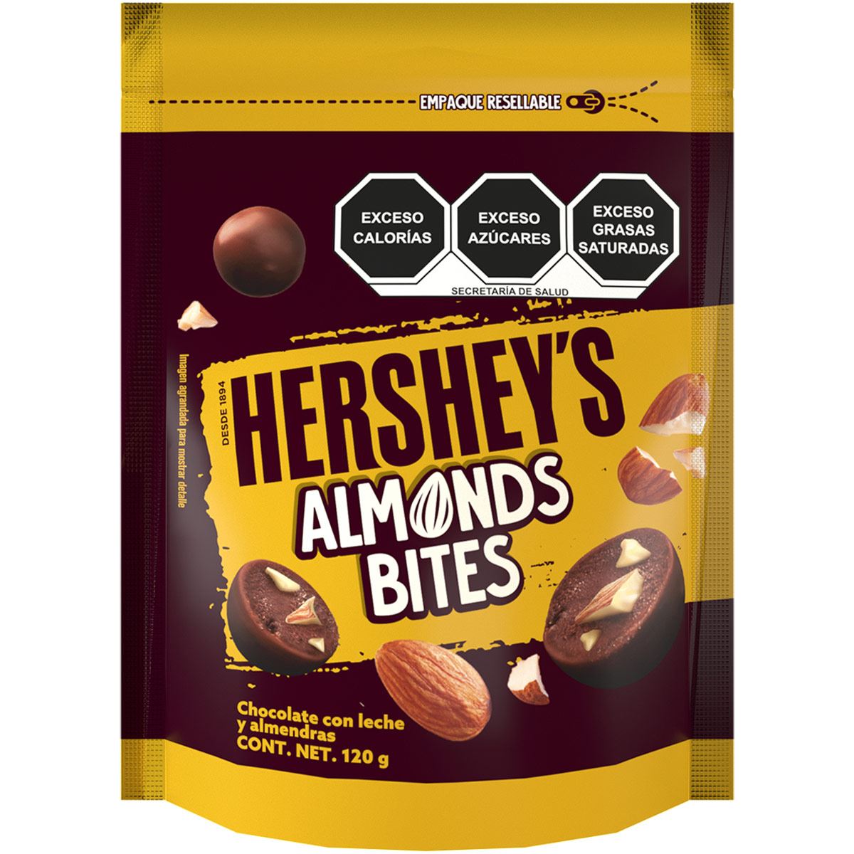 HERSHEY BITES ALMENDRA 12/120GR