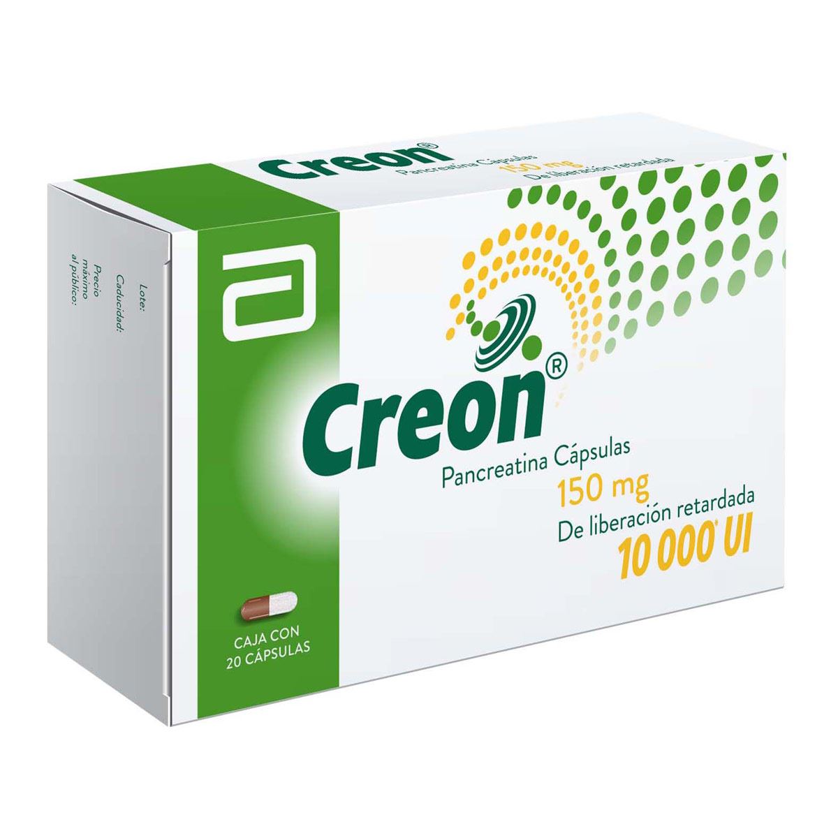 Creon 10,000 150 Mg C/20 Cápsulas