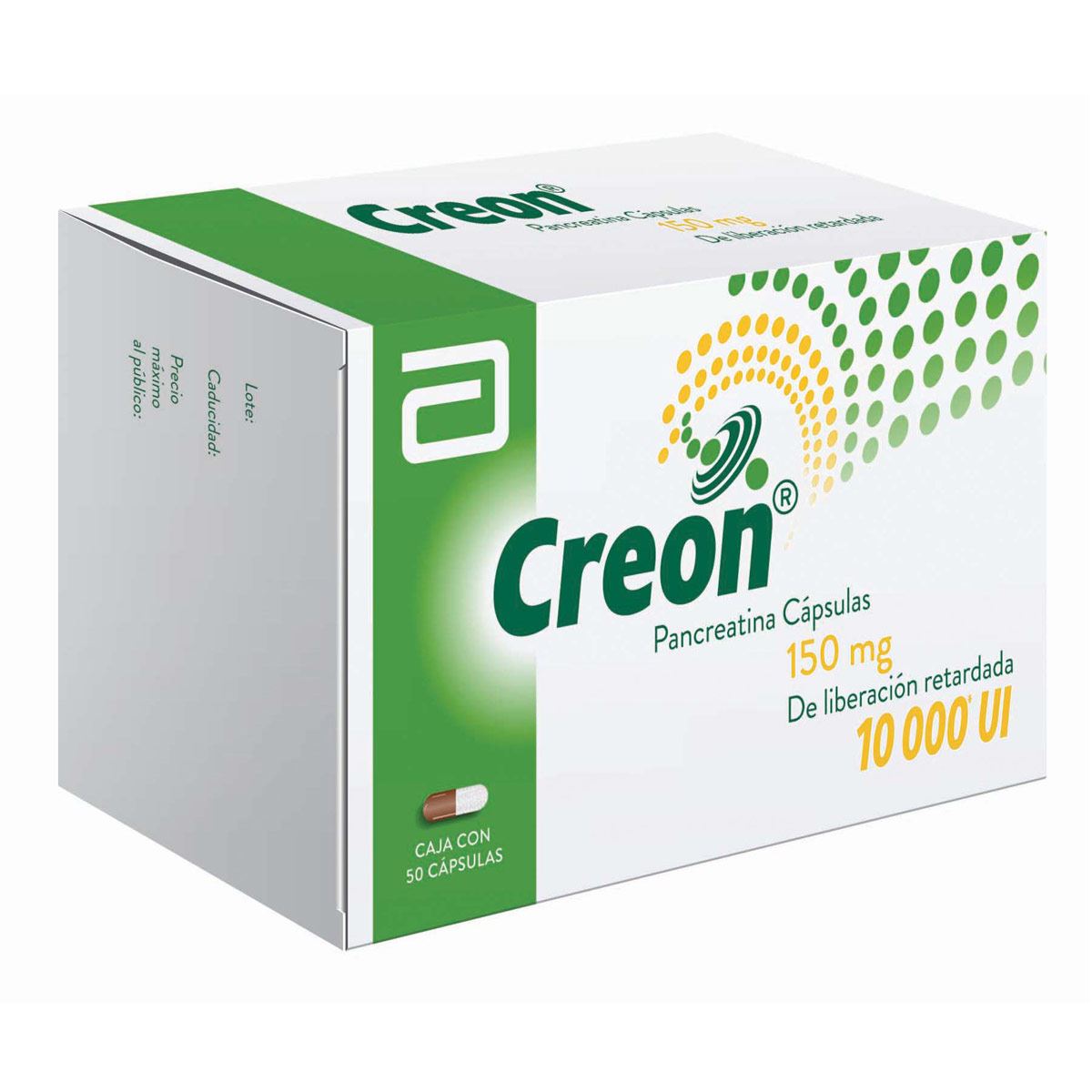 Creon 10,000 150 mg C/50 Cápsulas