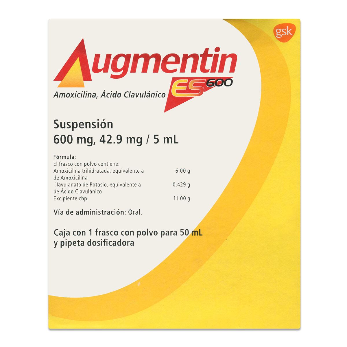 Augmentin Es Susp 50ml 600mg