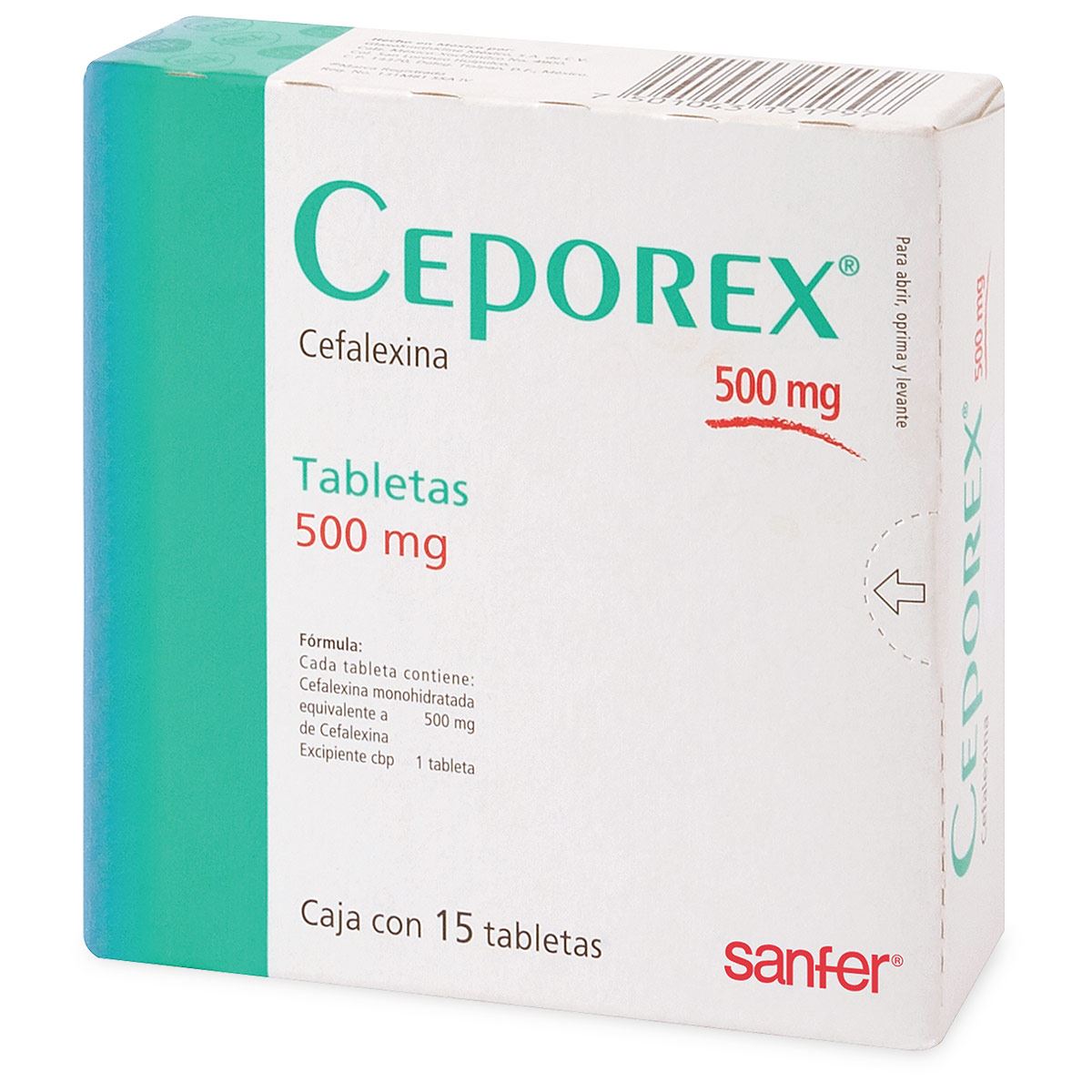 Ceporex 500 Mg Tab Recub 15 N