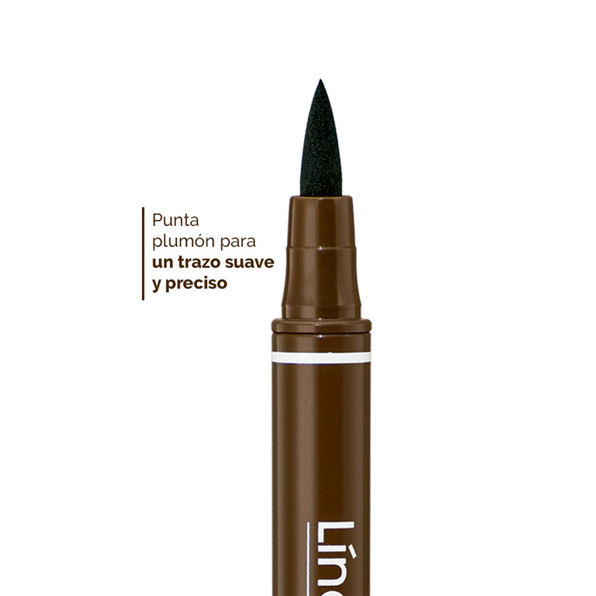 Renova Delineador Líquido para Ojos Plumón Línea Perfecta Café