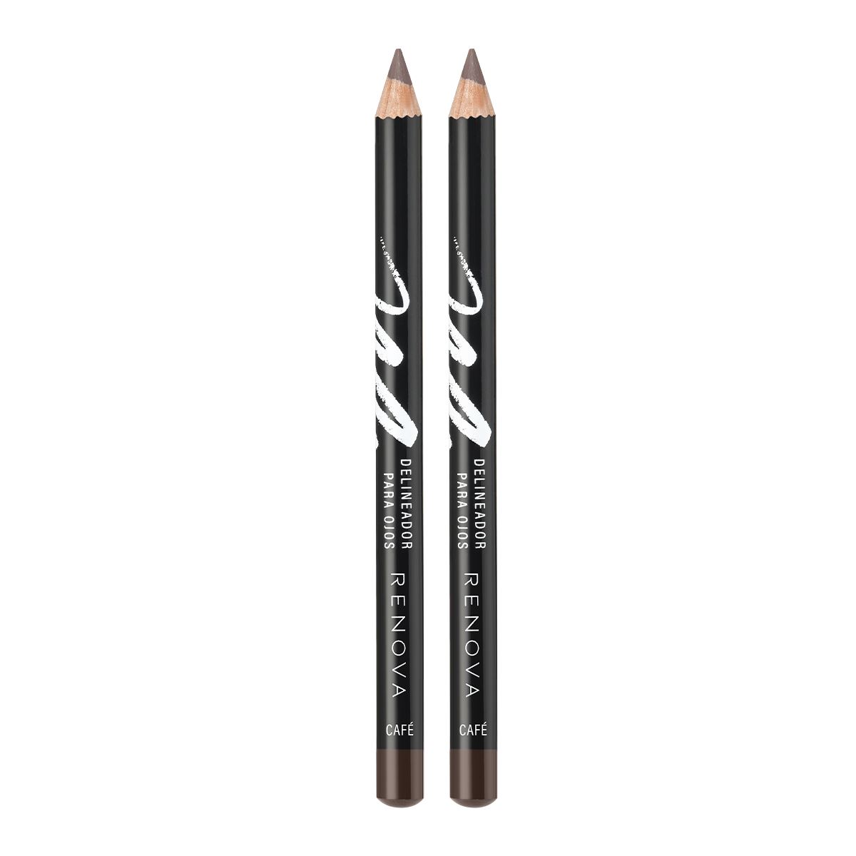 Renova Lapiz Delineador Duo Parpados Y Cejas Cafe