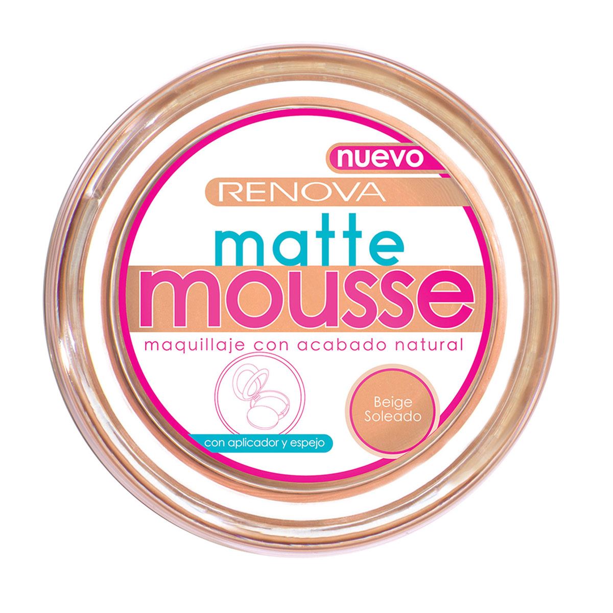 Renova Base de Maquillaje Matte Mousse Beige Soleado