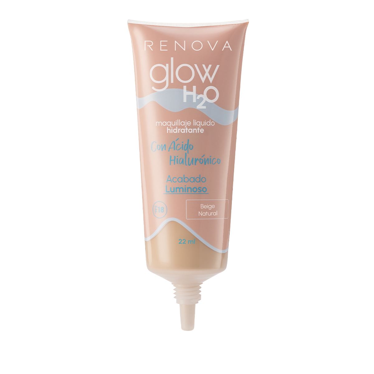 Maquillaje Liquido Hidratante Renova Glow H2O Natural