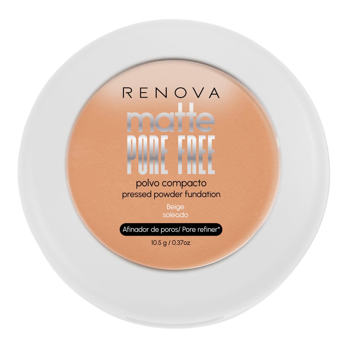 Polvo Matte Pore Free Beige Soleado Renova