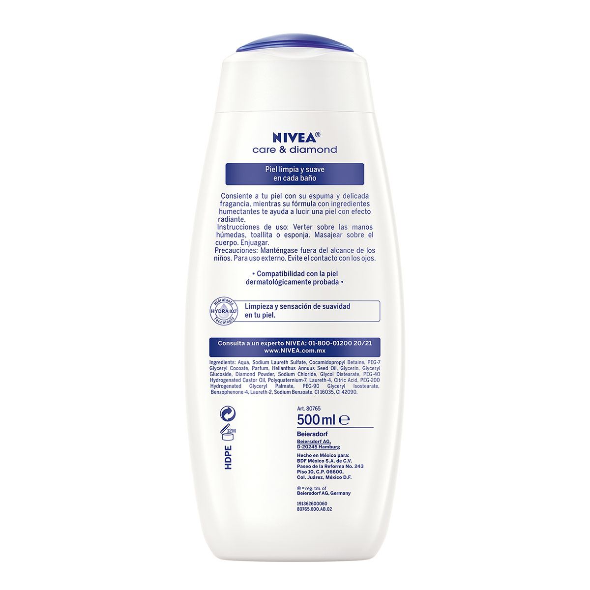 Jabón liquido care diamond nivea