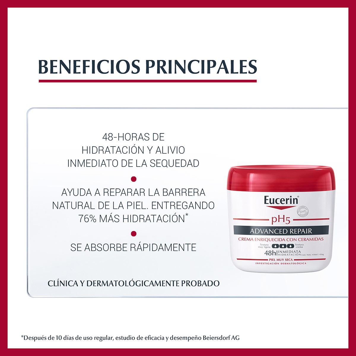 Eucerin pH5 Crema Intensiva Advanced Repair de 450ml