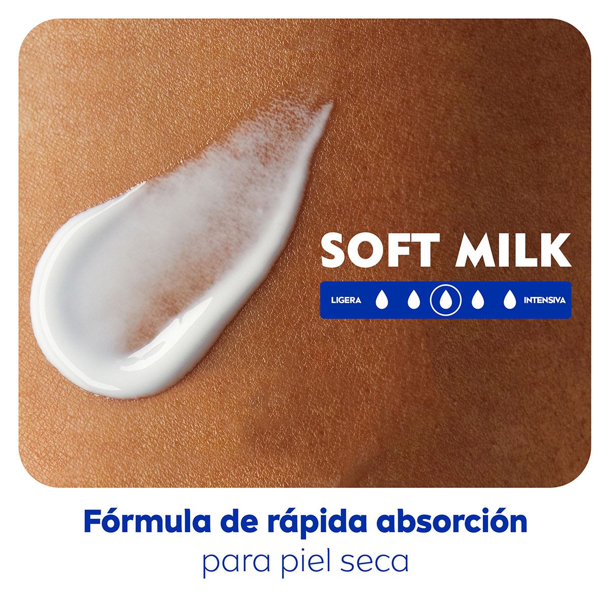 Crema Corporal con Karité para Mujer, Soft Milk 48 horas de Humectación Profunda para Piel Seca, 100 ml