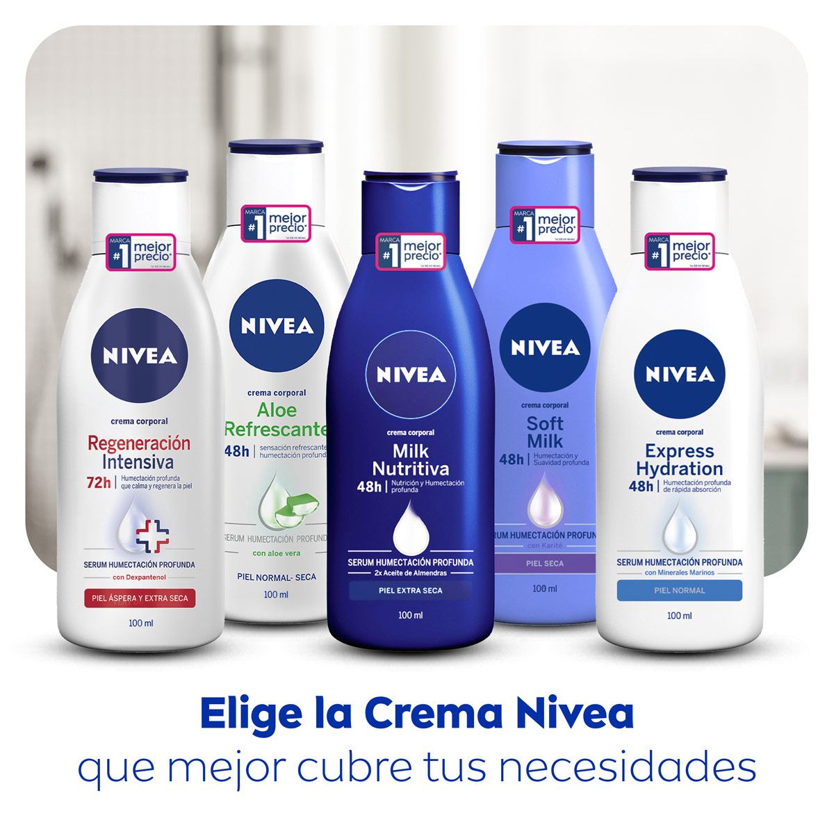 Crema Corporal con Karité para Mujer, Soft Milk 48 horas de Humectación Profunda para Piel Seca, 100 ml