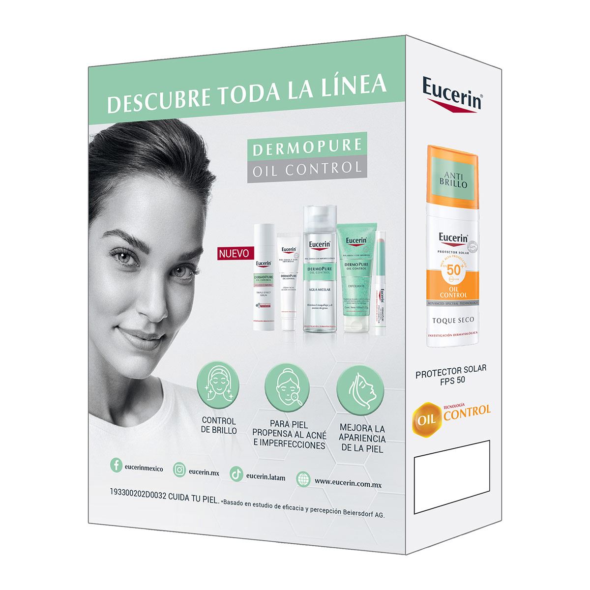 EUCERIN PACK DERMOPURE GEL + MINI OIL CONTROL