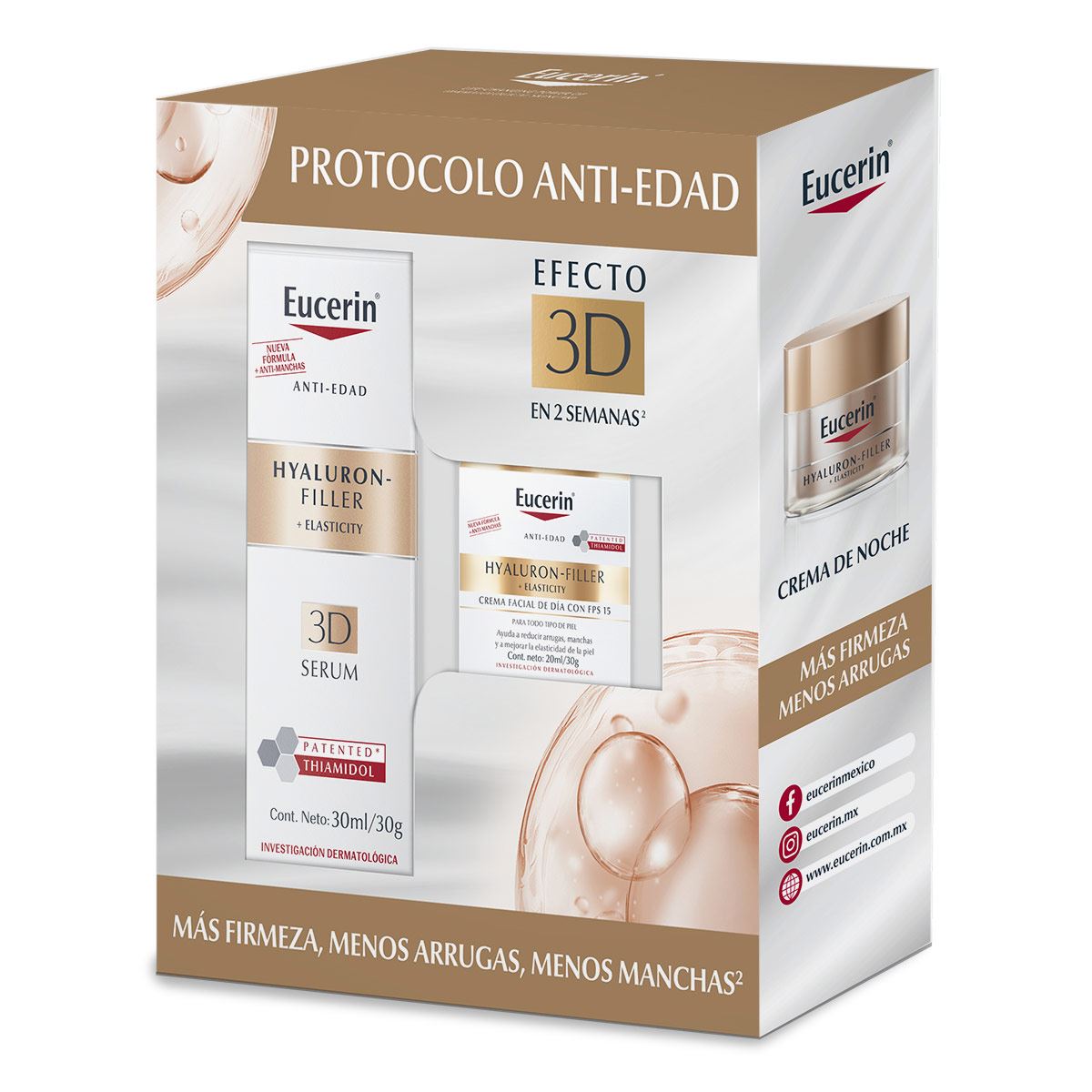 Pack Hyaluron Filler Elasticity 3D Serum + Mini Elasticity Crema De Noche