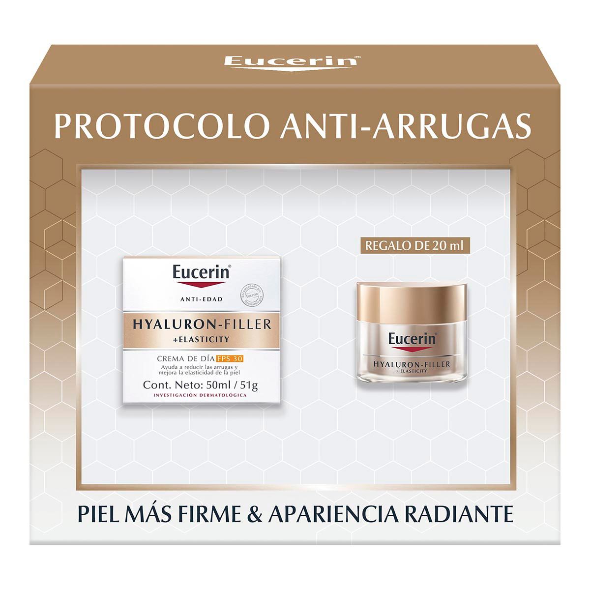 Pack Eucerin Elasticity Crema Día 50 ml+ Mini de lujo Elasticity Noche 20 ml