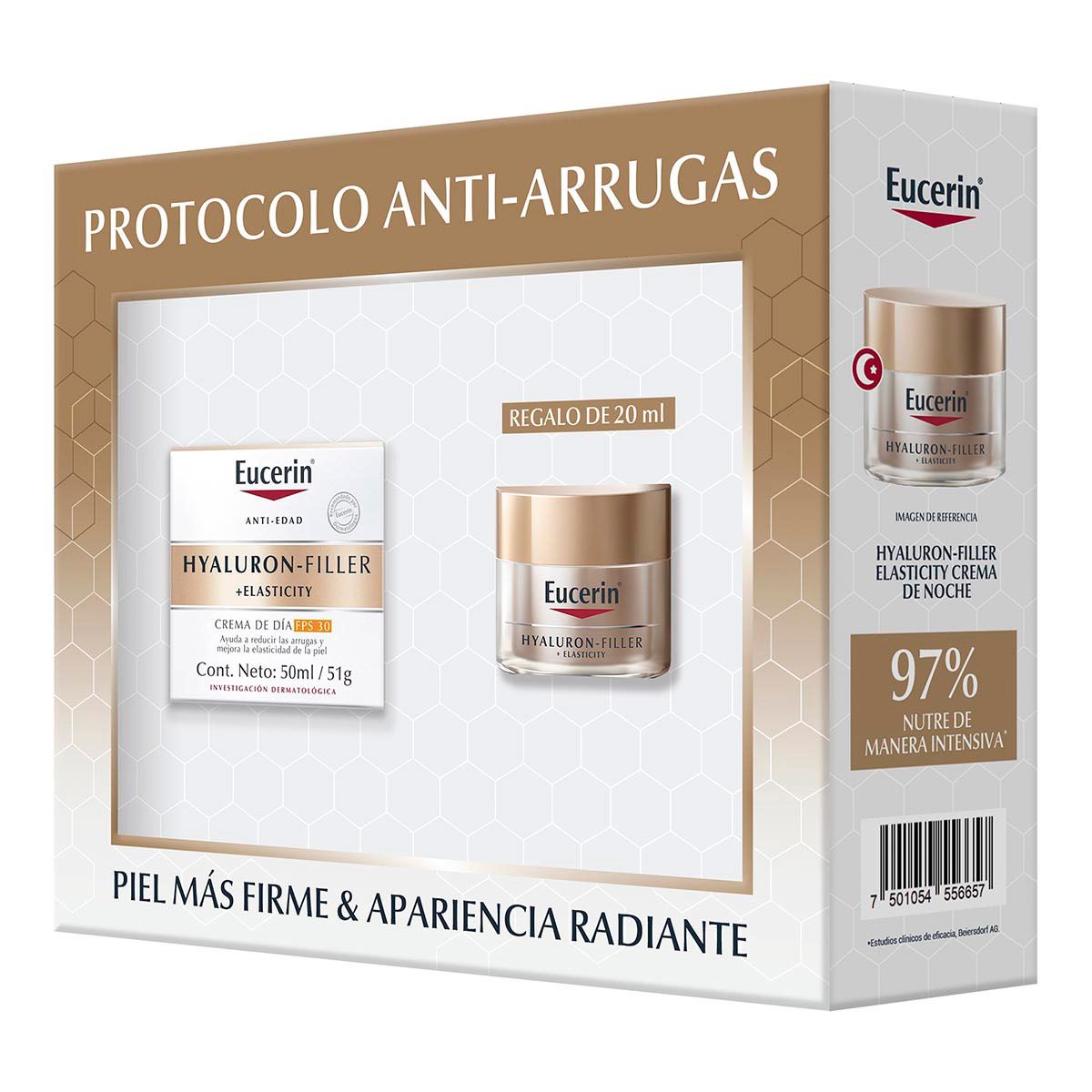 Pack Eucerin Elasticity Crema Día 50 ml+ Mini de lujo Elasticity Noche 20 ml