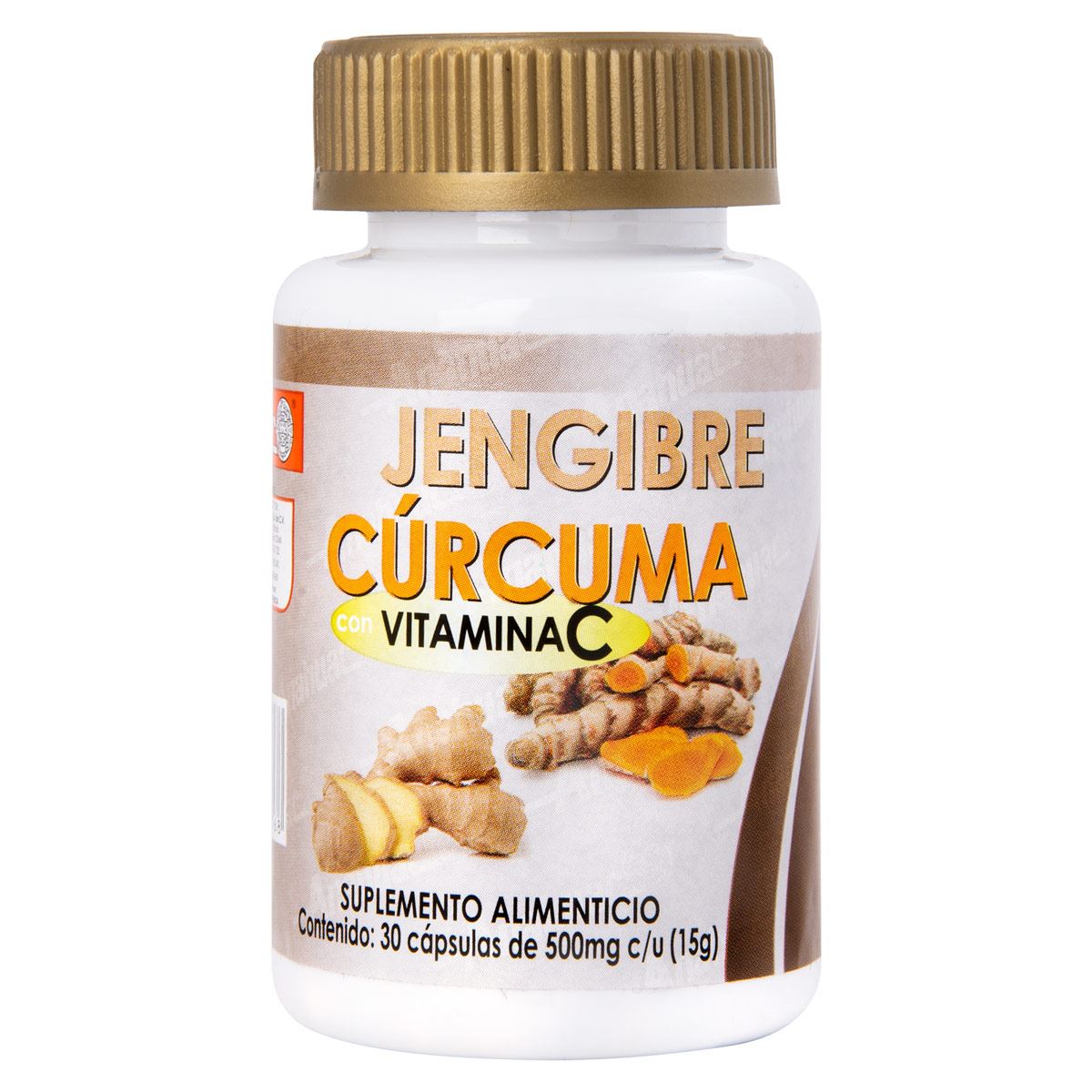 Jengibre, Cúrcuma y Vitamina "C" 30 cápsulas