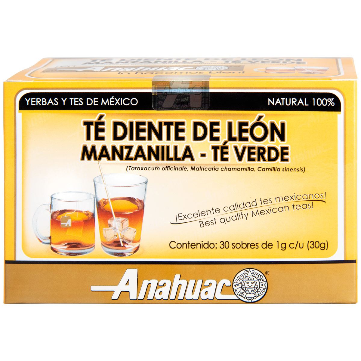 Té Diente de León, Manzanilla y Té Verde